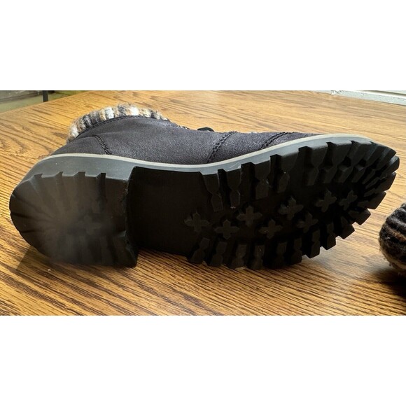 Cliffs by White Mountain Ankle Boot Womens 6M Lace Up Black Hiker Bootie - Picture 9 of 9